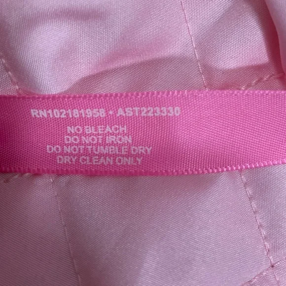 SUGAR THRILLZ High Class Heiress Brocade Coat Jacket Faux Fur Trim Beige Pink L - Picture 9 of 9